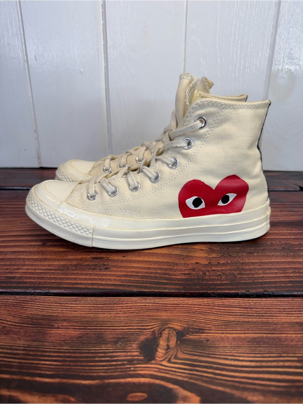 Comme des Garçons PLAY x Converse Chuck 70 High ‘Milk’ – Size 7 Women’s